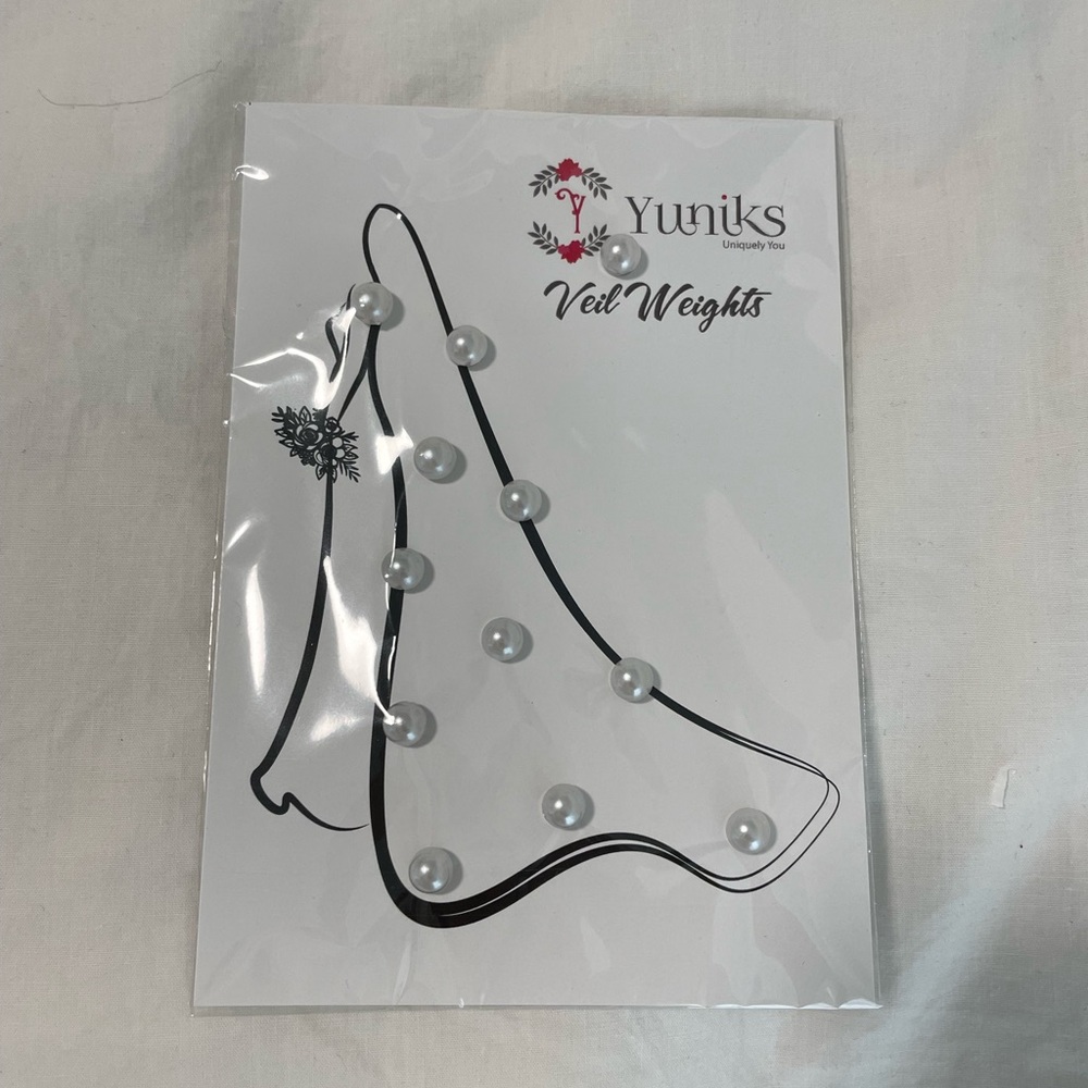 Veil Weights Set of 12 | Pearl Bridal
veil weights| Magnetic Double Sided